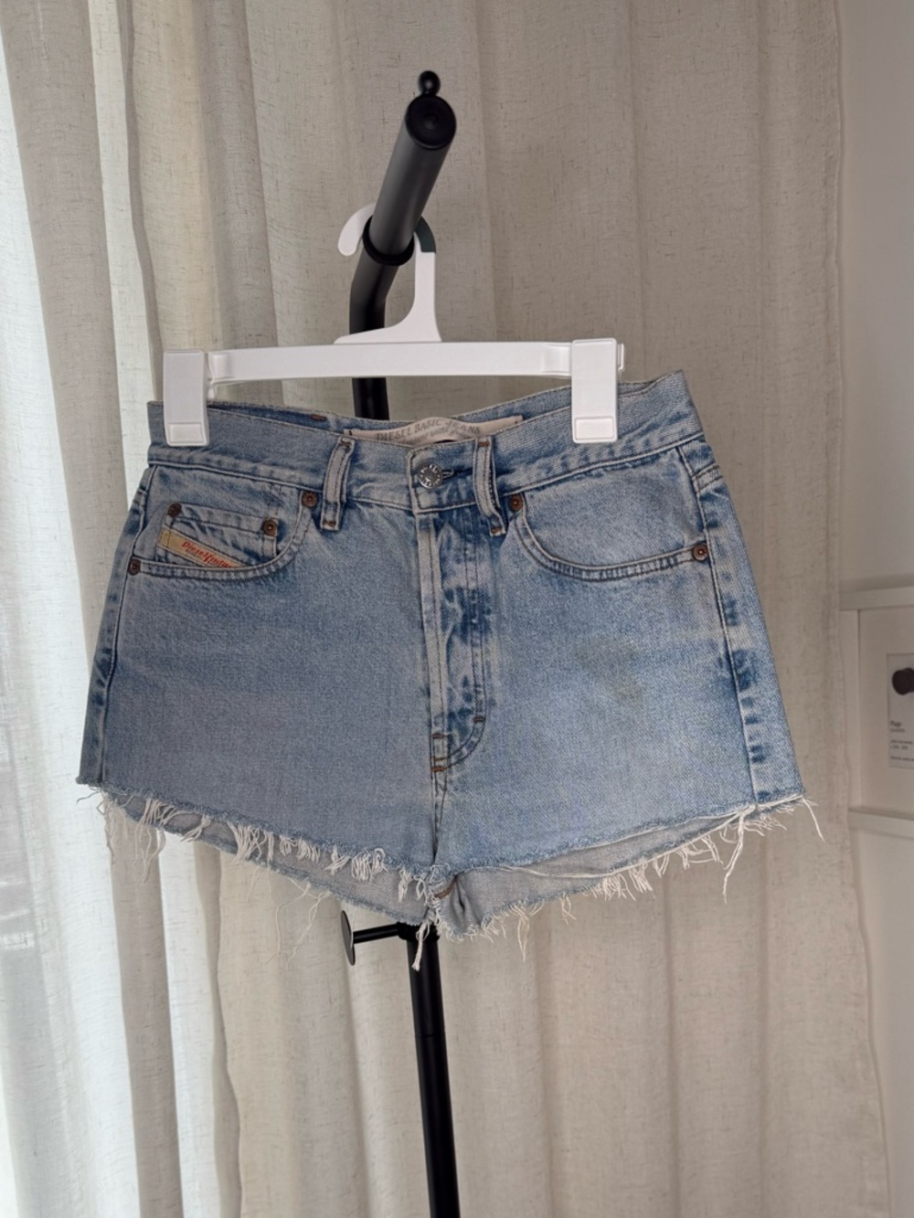 Vintage 90s Diesel Cochise High Waist Denim Cutoff Shorts